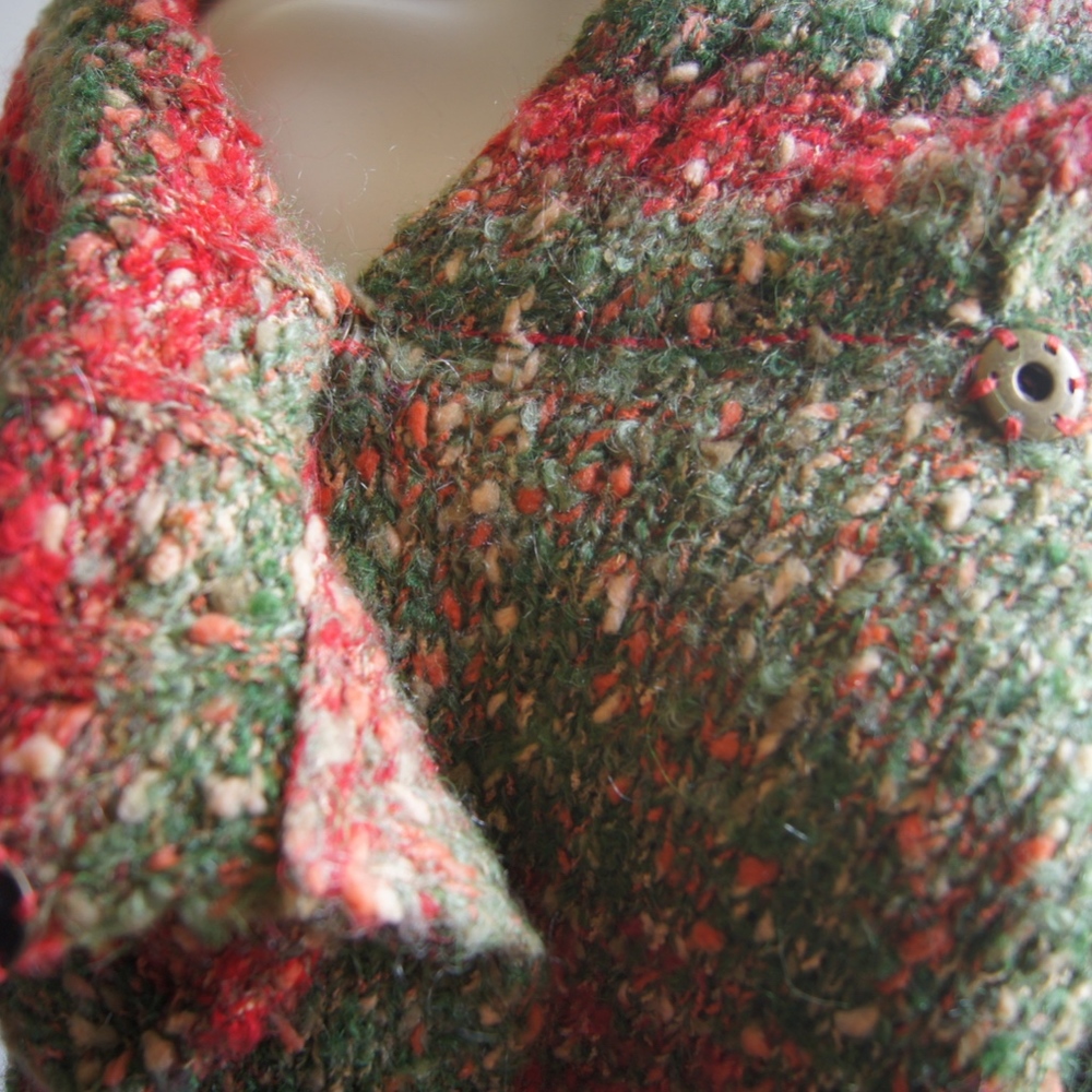 Acorn Sweater Alpaca Mohair Button Front Cardigan - Picture 5 of 6
